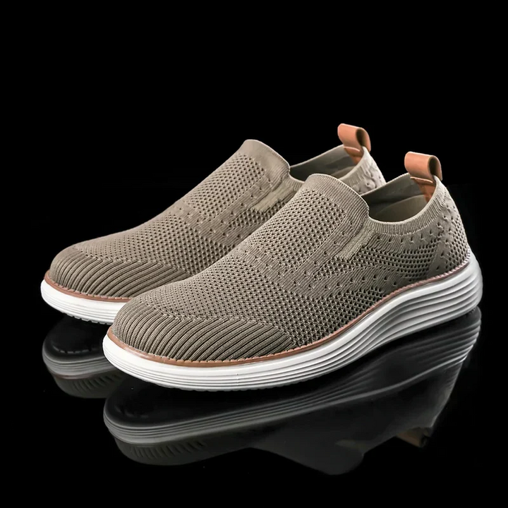Men's Breathable Knit Slip On Walking Shoes
