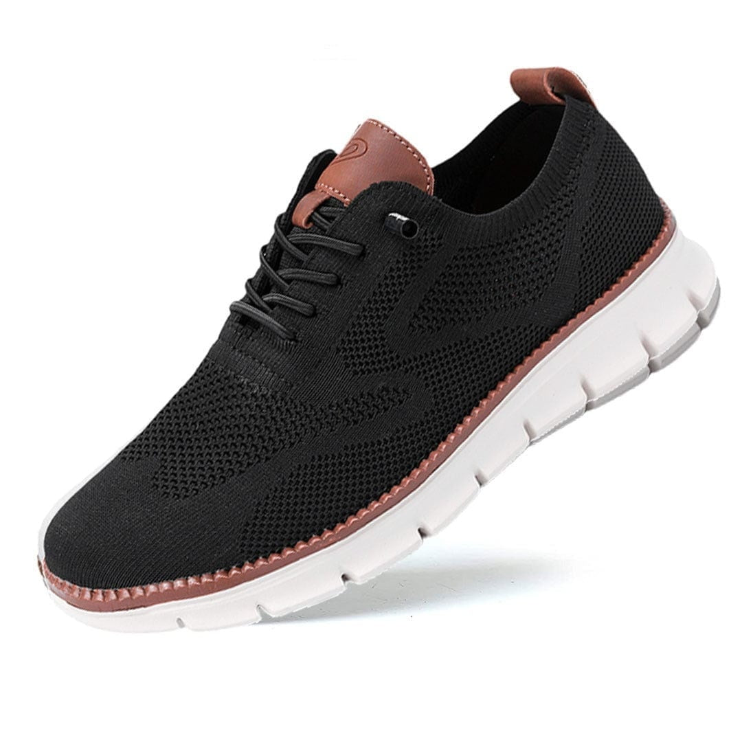Men's Knit Lace-Up Shoes Casual Sneakers