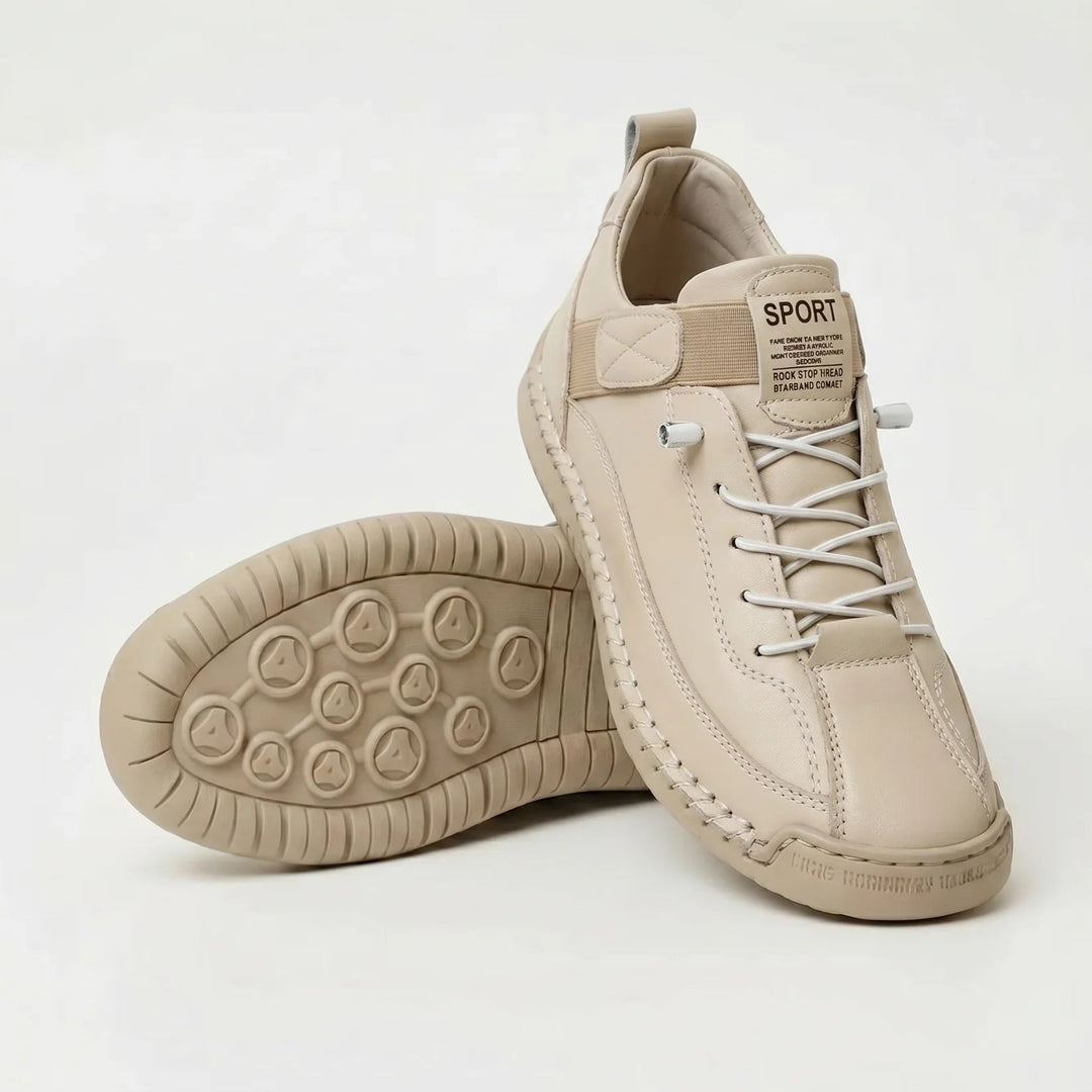 Men's Suede-Look Lace-Up Sneakers with Heel Pull Tab
