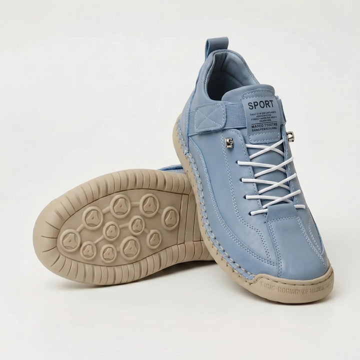 Men's Suede-Look Lace-Up Sneakers with Heel Pull Tab