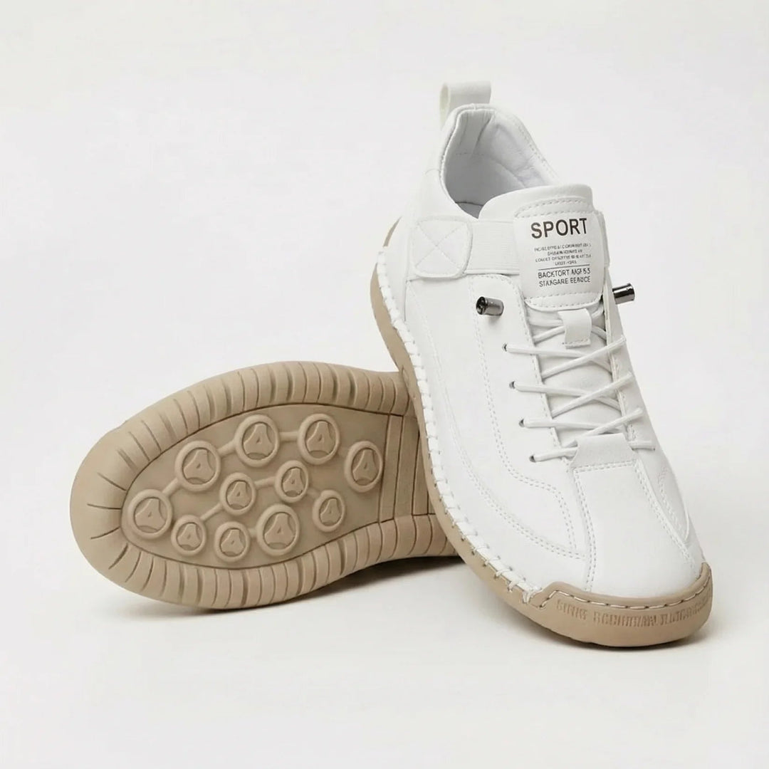Men's Suede-Look Lace-Up Sneakers with Heel Pull Tab