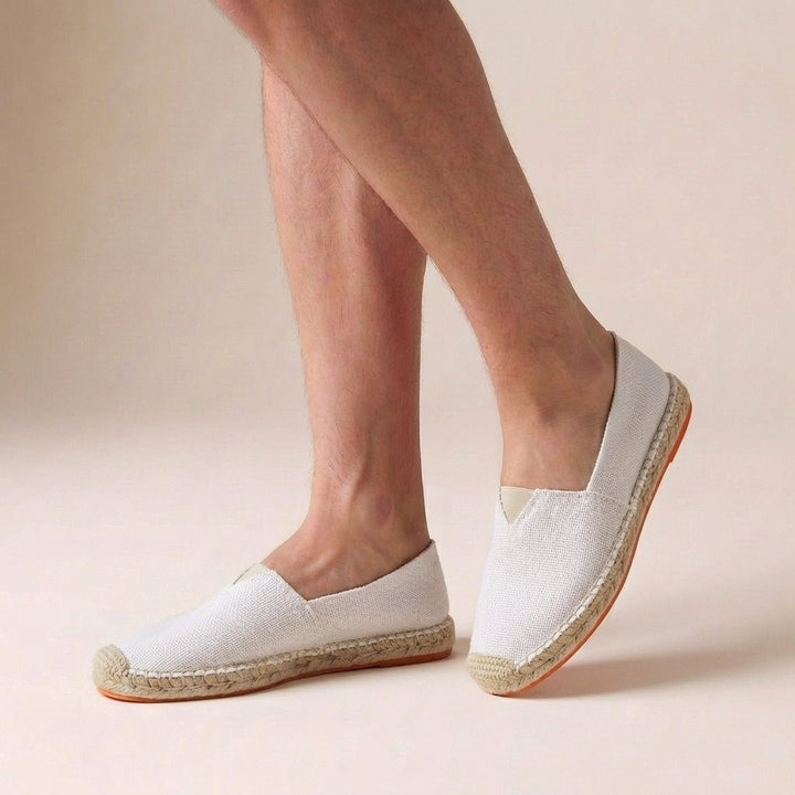 Women's Jute Sole Espadrilles Slip On Flat Shoes