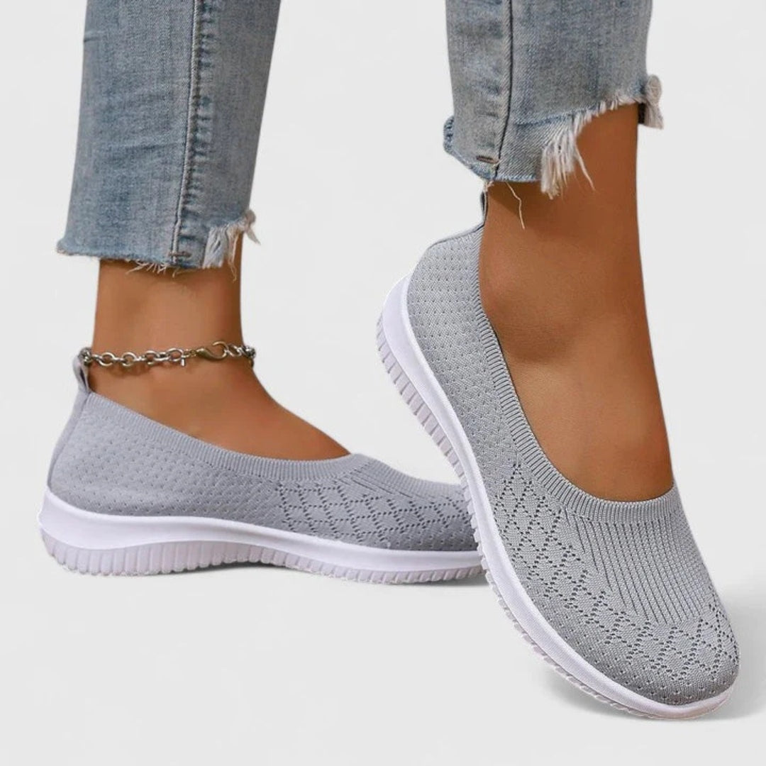Women's Knit Ballet Flats Slip On Shoes