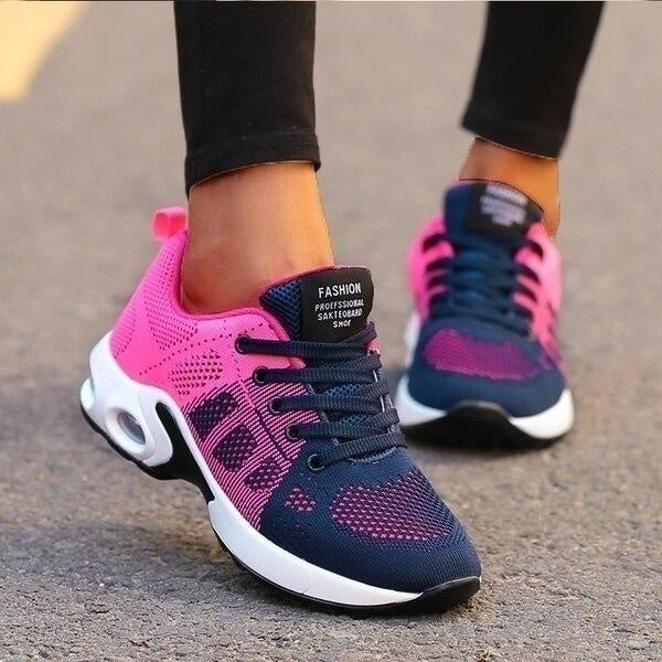 Women's Lightweight Mesh Running Sneakers with Air Sole