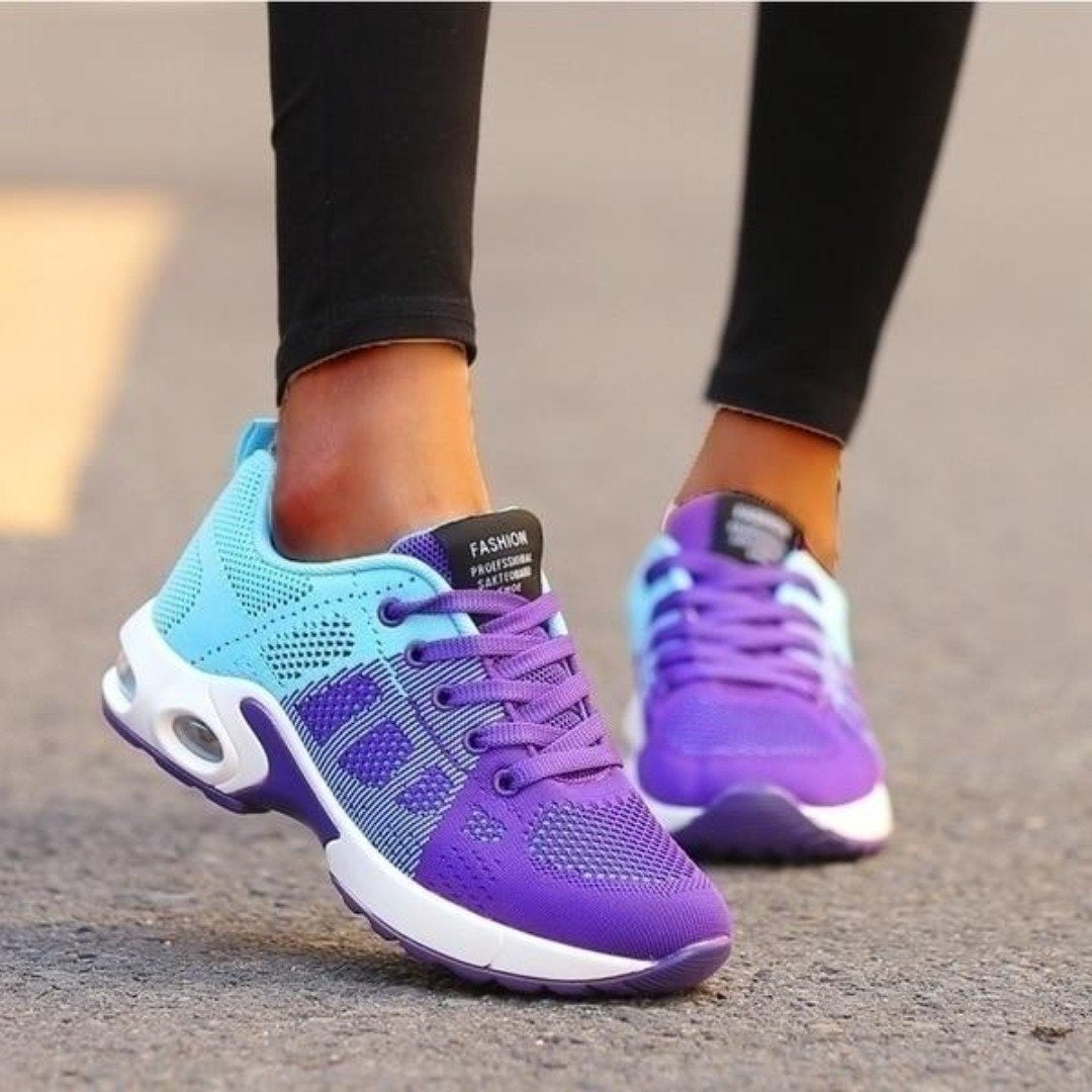 Women's Lightweight Mesh Running Sneakers with Air Sole