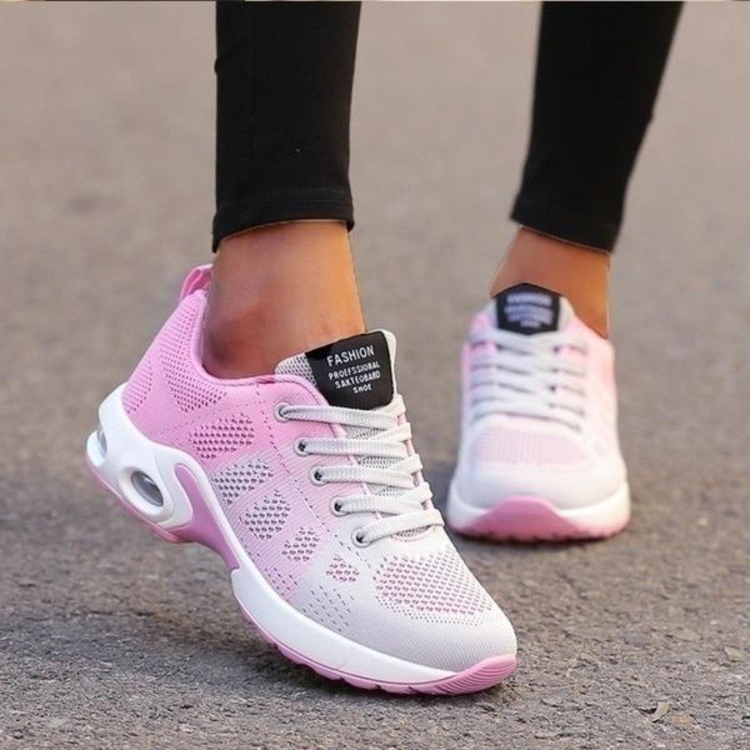 Women's Lightweight Mesh Running Sneakers with Air Sole