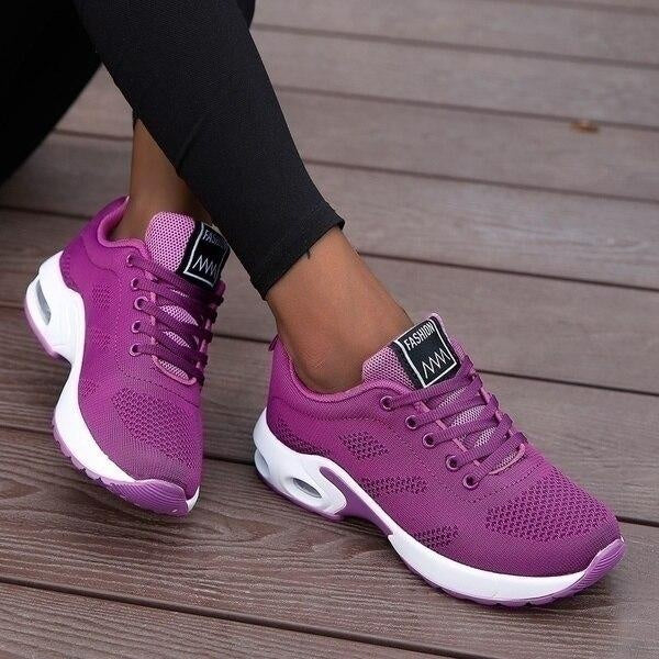 Women's Lightweight Mesh Running Sneakers with Air Sole