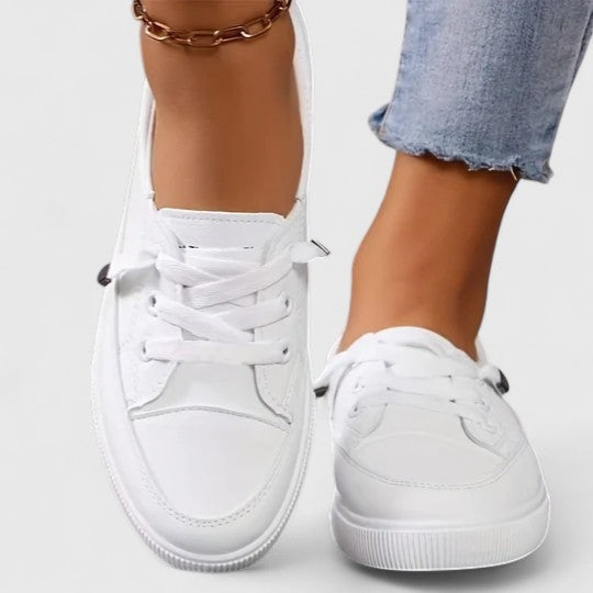 Women's Slip On Platform Shoes with Laces