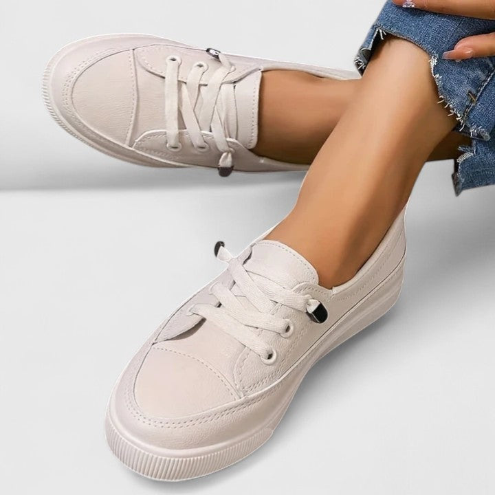 Women's Slip On Platform Shoes with Laces