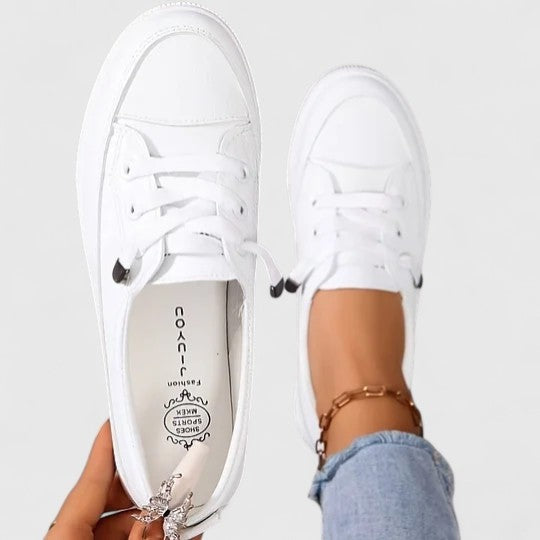 Women's Slip On Platform Shoes with Laces