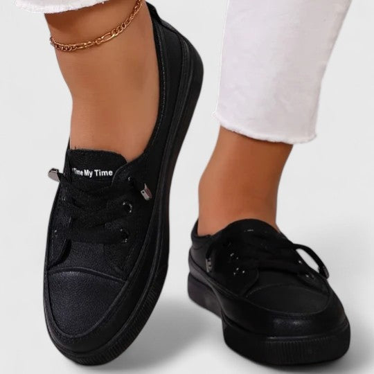 Women's Slip On Platform Shoes with Laces