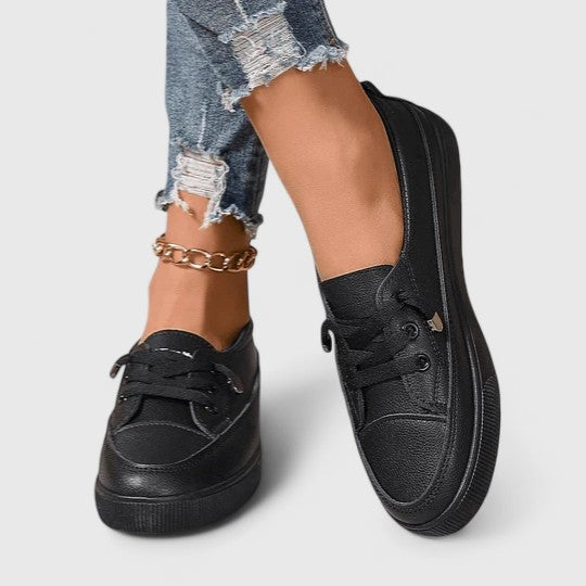 Women's Slip On Platform Shoes with Laces