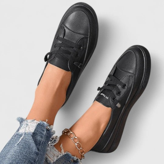 Women's Slip On Platform Shoes with Laces