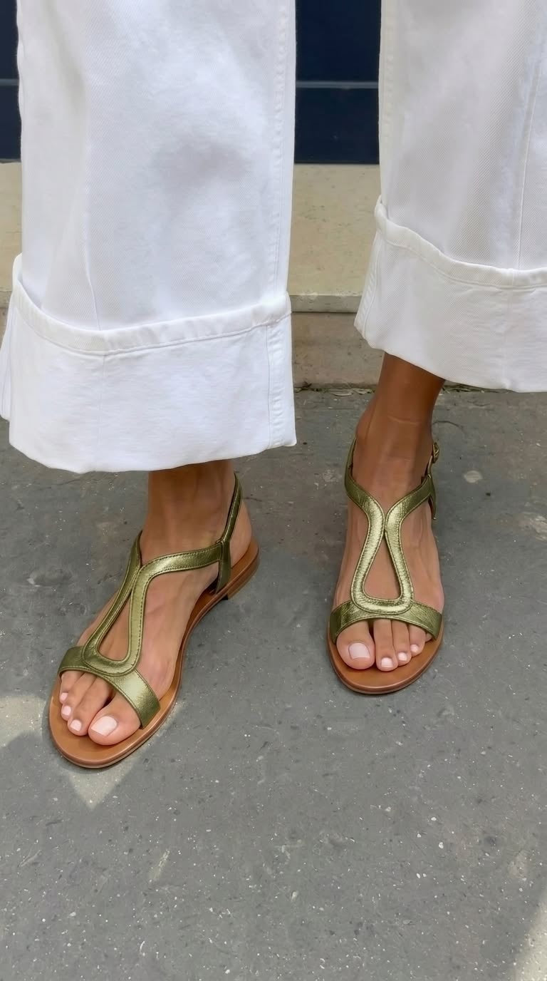 Women's Strappy Sandals Flat with Ankle Strap