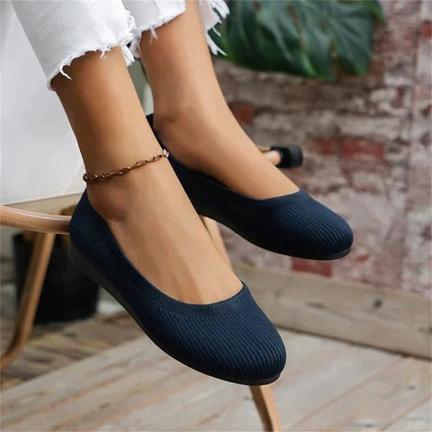 Women's Woven Ballet Flats Slip On Shoes