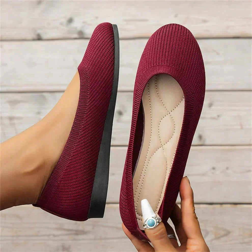 Women's Woven Ballet Flats Slip On Shoes